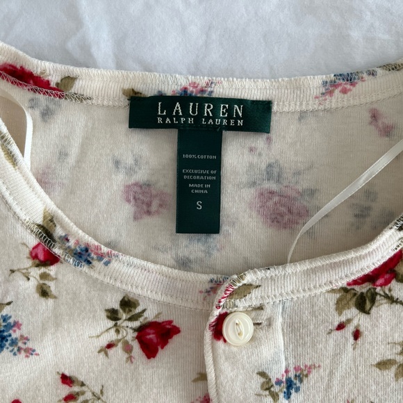 ❌SOLD❌ 🌸LAUREN RALPH LAUREN 100% cotton floral print pajama set | SMALL - Picture 14 of 15